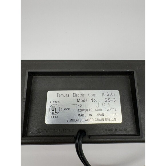 LUMITIME Alarm Clock & Timer Tamura Electric Model SS-3 Japan Faux Wood Tested - Picture 12 of 14